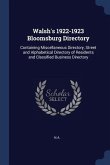 Walsh's 1922-1923 Bloomsburg Directory