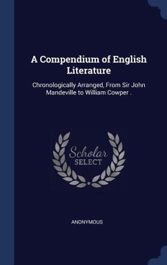 A Compendium of English Literature - Anonymous