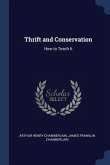 Thrift and Conservation: How to Teach It