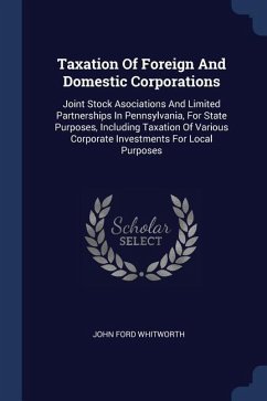 Taxation Of Foreign And Domestic Corporations