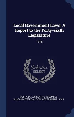Local Government Laws: A Report to the Forty-sixth Legislature: 1978