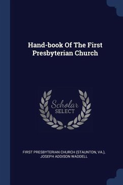 Hand-book Of The First Presbyterian Church - Va