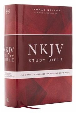 NKJV Study Bible, Hardcover, Red Letter Edition, Comfort Print - Thomas Nelson