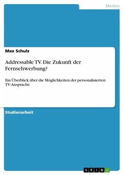 Addressable TV. Die Zukunft der Fernsehwerbung? (eBook, PDF) - Schulz, Max