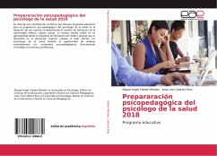 Prepararación psicopedagógica del psicólogo de la salud 2018