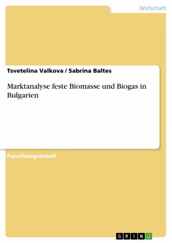 Marktanalyse feste Biomasse und Biogas in Bulgarien (eBook, PDF) - Valkova, Tsvetelina; Baltes, Sabrina