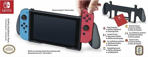 GoPlay GripStand Pack für Nintendo Switch, Halterung mit