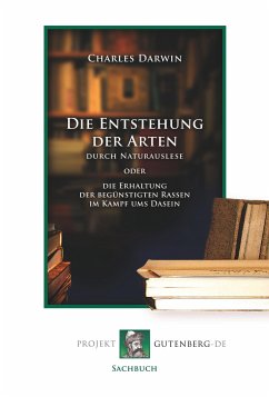 Die Entstehung der Arten durch Naturauslese - Darwin, Charles