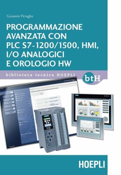 Cover Programmazione avanzata con PLC S7-1200/1500, HMI, I/O analogici e orologio HW