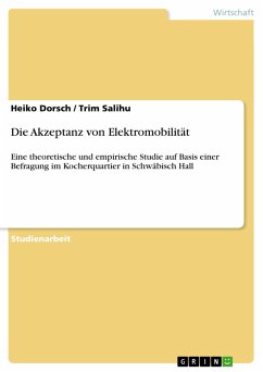 Die Akzeptanz von Elektromobilität (eBook, ePUB) - Dorsch, Heiko; Salihu, Trim