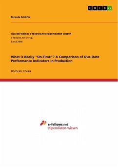 What is Really "On-Time"? A Comparison of Due Date Performance Indicators in Production (eBook, ePUB)