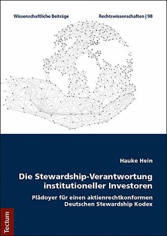 Cover Die Stewardship-Verantwortung institutioneller Investoren (eBook, PDF)