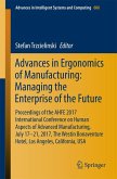 Advances in Ergonomics of Manufacturing: Managing the Enterprise of the Future (eBook, PDF)