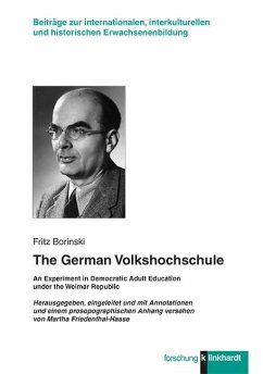 The German Volkshochschule (eBook, PDF) - Borinski, Fritz
