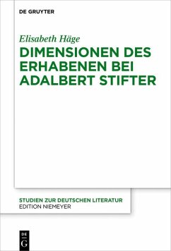 Dimensionen des Erhabenen bei Adalbert Stifter (eBook, PDF) - Häge, Elisabeth
