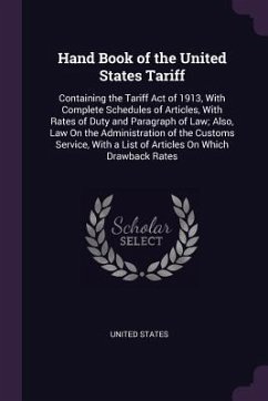 Hand Book of the United States Tariff