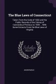 The Blue Laws of Connecticut