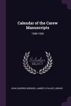 Cover Calendar of the Carew Manuscripts