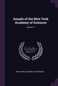 Cover Annals of the New York Academy of Sciences; Volume 11