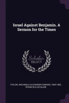 Cover Israel Against Benjamin. A Sermon for the Times