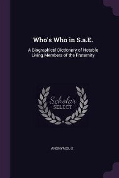 Who's Who in S.a.E. - Anonymous