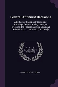 Cover Federal Antitrust Decisions