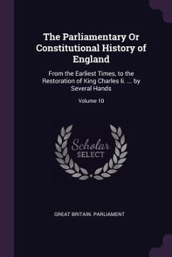 Cover The Parliamentary Or Constitutional History of England