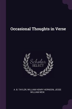 Occasional Thoughts in Verse