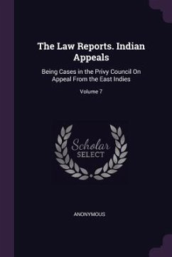 Cover The Law Reports. Indian Appeals