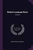 Modern Language Notes; Volume 20