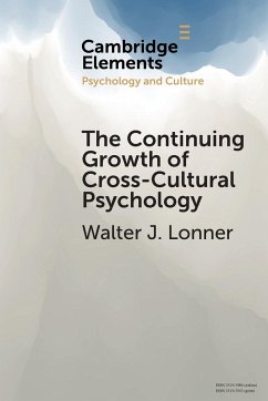 The Continuing Growth of Cross-Cultural Psychology - Lonner, Walter J.