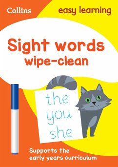 Sight Words Age 3-5 Wipe Clean Activity Book - Collins Easy Learning