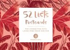 52 Lists Postcards (52 Unique Postcards, 26 Different Backgrounds, 13 Different Prompts): For Connecting with Loved Ones Near and Far