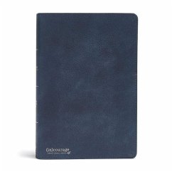 CSB (In)Courage Devotional Bible, Navy Genuine Leather Indexed - (In)Courage; Csb Bibles By Holman