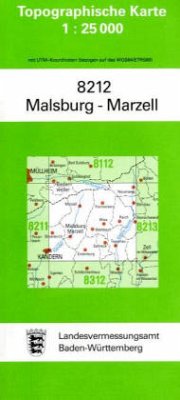 Topographische Karte Baden-Württemberg Malsburg-Marzell