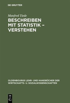 Beschreiben mit Statistik - Verstehen (eBook, PDF) - Tiede, Manfred