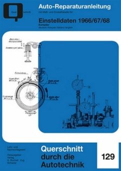 Cover Einstelldaten 1966/67/68