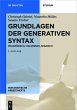 Grundlagen der generativen Syntax... - Bild 1