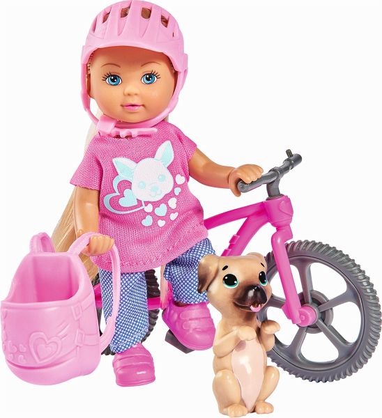 Simba 105733273 - Evi Love Holiday Bike, Puppe mit Fahrrad und Hund Simba 105733273 - Evi Love Holiday Bike, Puppe mit Fahrrad und Hund