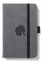 Dingbats* Wildlife A6 Pocket Grey Elephant Notebook - Plain