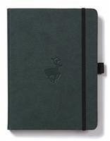 Dingbats* Wildlife A5 Green Deer Notebook - Dotted