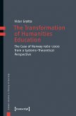 The Transformation of Humanities Education (eBook, PDF)