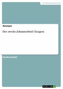 Der zweite Johannesbrief. Exegese (eBook, PDF)
