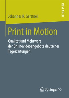 Print in Motion (eBook, PDF) - Gerstner, Johannes R.