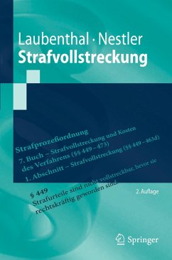 Strafvollstreckung (eBook, PDF) - Laubenthal, Klaus; Nestler, Nina