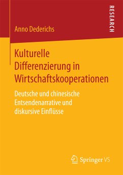 Kulturelle Differenzierung in Wirtschaftskooperationen (eBook, PDF) - Dederichs, Anno