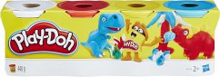 Hasbro B6508EL2 - Play-Doh 4er Pack Knete Grundfarben, blau/gelb/rot/weiß