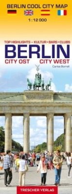 Stadtplan Berlin Cool City Map - Top Highlights: Kultur, Bars, Clubs - Borrell, Carlos