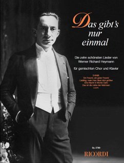Cover Das gibt's nur einmal für gem Chor und Klavier Partitur und Klavierstimme mit Akkorden