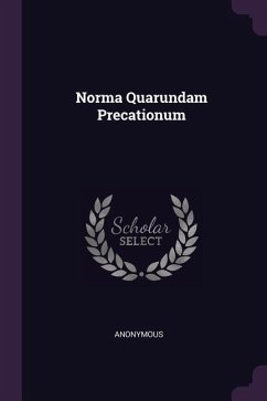 Norma Quarundam Precationum